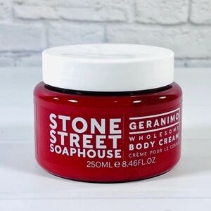 2/$20 Stone Street Soaphouse Wholesome Geranimo Body Cream NEW
